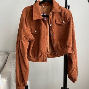 Corduroy Cropped Jacket
